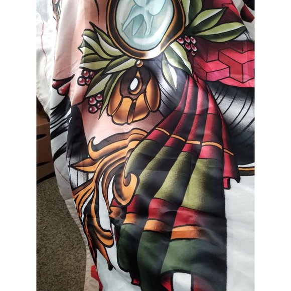 Ambesonne Trippy Art Tapestry, Female Lady with Feather on Head - Picture 4 of 9